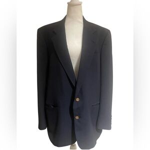Vintage Christian Dior Navy Blazer-Hess Dept Store, Gold Buttons, Men’s …